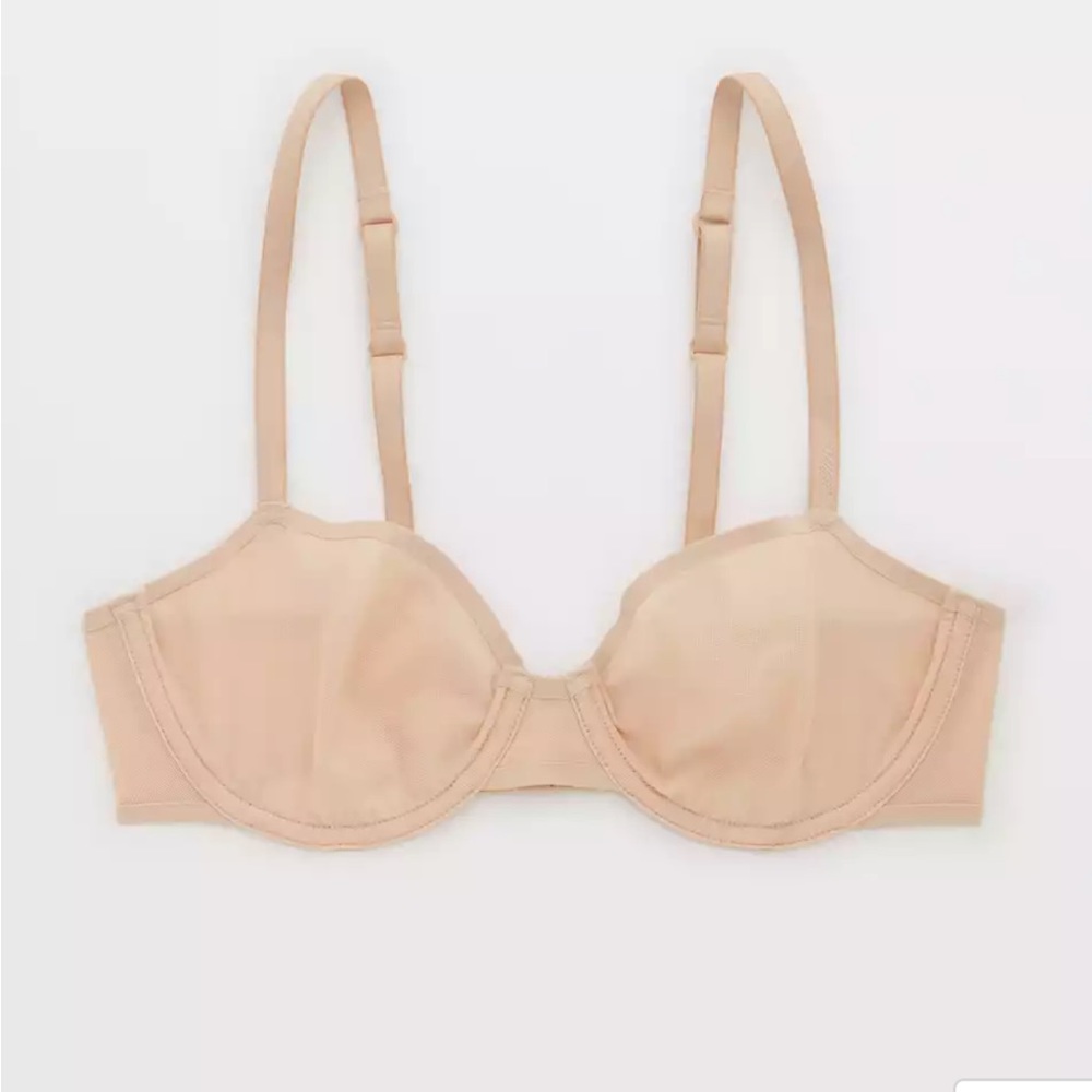 AERIE SMOOTHEZ Mesh Unlined Bra 38D, NWOT